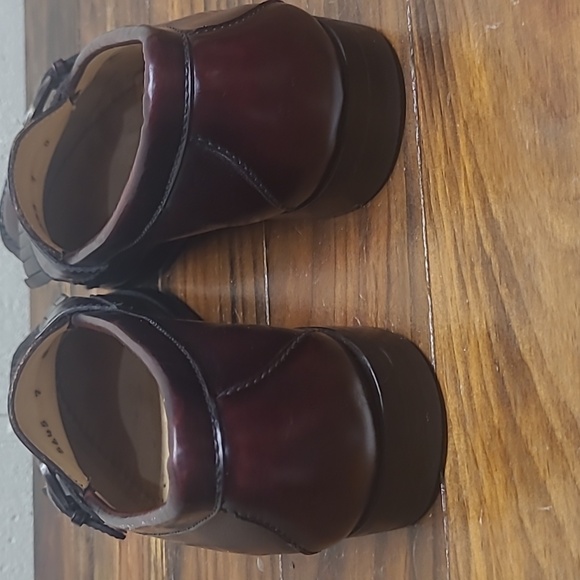 Cole Haan men's burgundy leather kiltie pinch buckle monk strap loafers size 7D - Picture 5 of 5